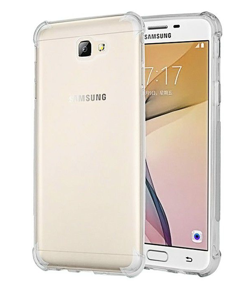 Clear Shockproof Protective Case for Samsung J7 Prime - Anti-Burst Cover