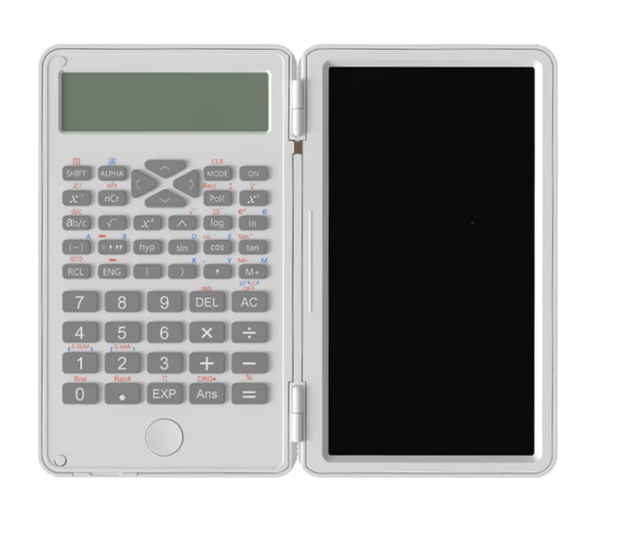 Two-in-one Scientific Calculator with LCD Writing Pad