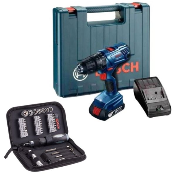 Bosch - Impact Drill Kit (Gsb180-Li) With 38 Pie image