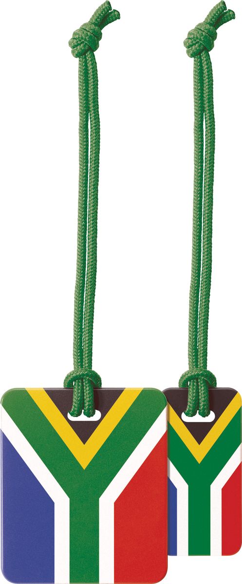 Go Travel - Set of 2 Luggage Tags for Suitcases and Luggage, SA Flag