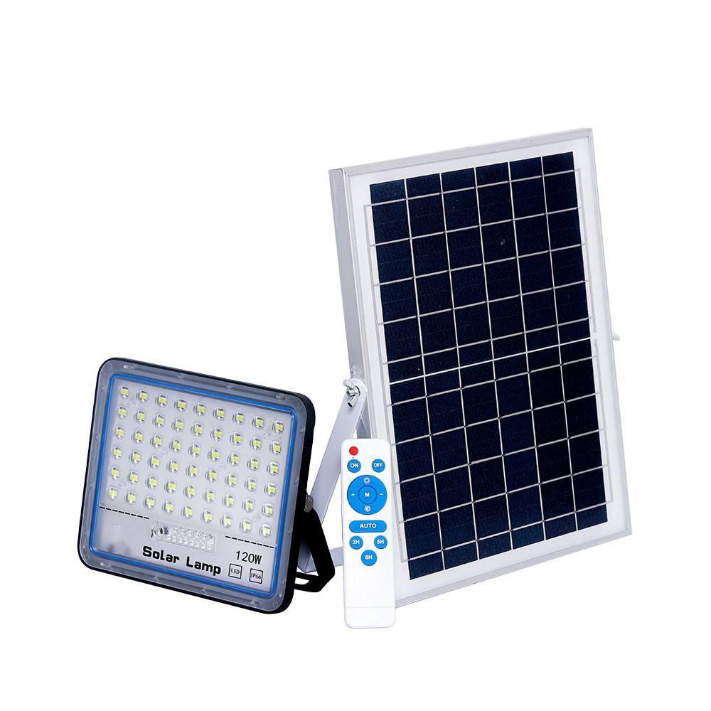 Classic Outdoor 120w Solar Floodlight with Remote