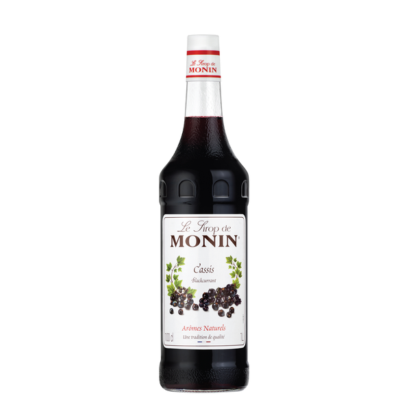 MONIN Premium Blackcurrant/Cassis 1L for Cocktails and Mocktails