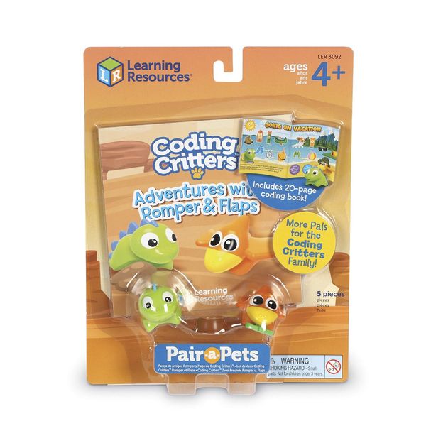 Learning Resources Coding Critters Pair-A-Pets Adventures: Romper &amp; Flaps
