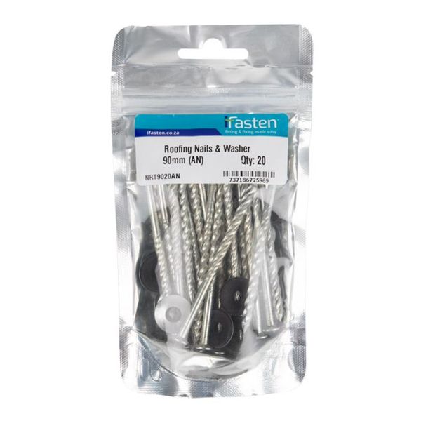 Ifasten Nail Roofing With Washer 90MM 20 Pp
