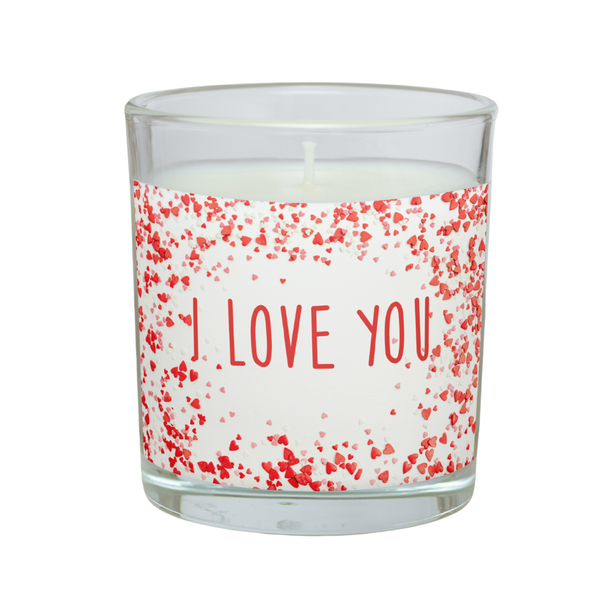 Senti Handmade Soy Candle - I Love You with Hearts