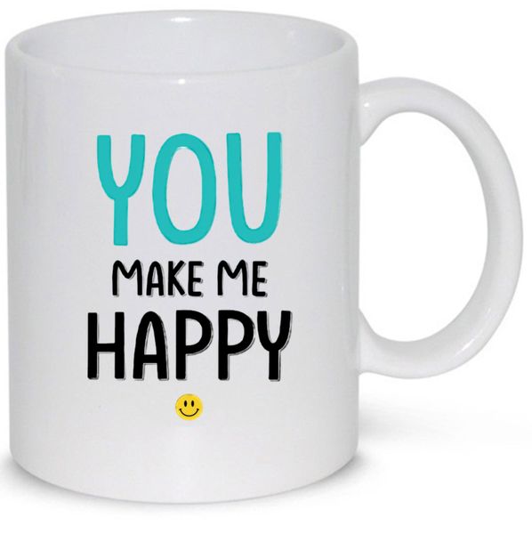 You make me happy v9 Pack Mug