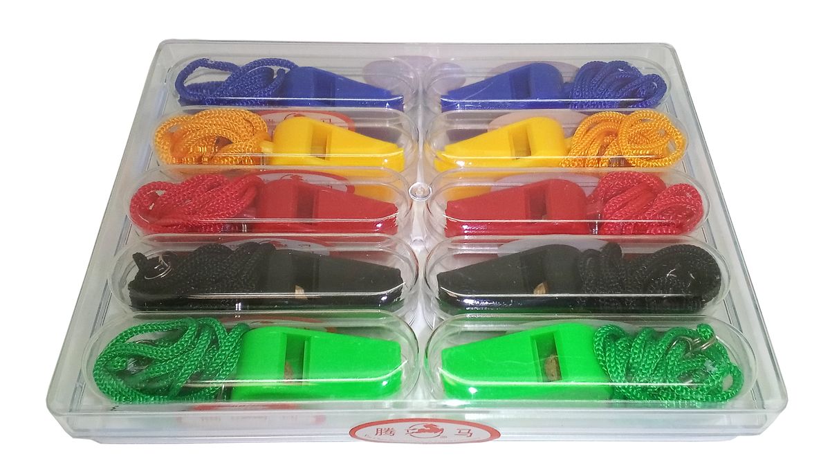 Fury Plastic Whistles - Case of 10