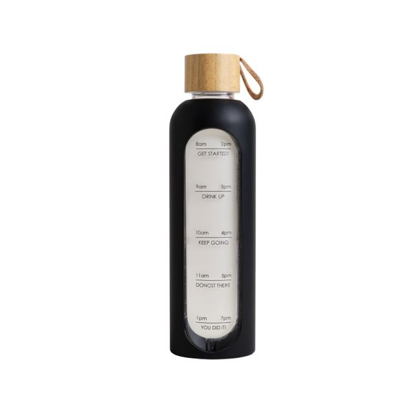 Borosilicate Glass Bottle With Silicone 1L - Set of 2