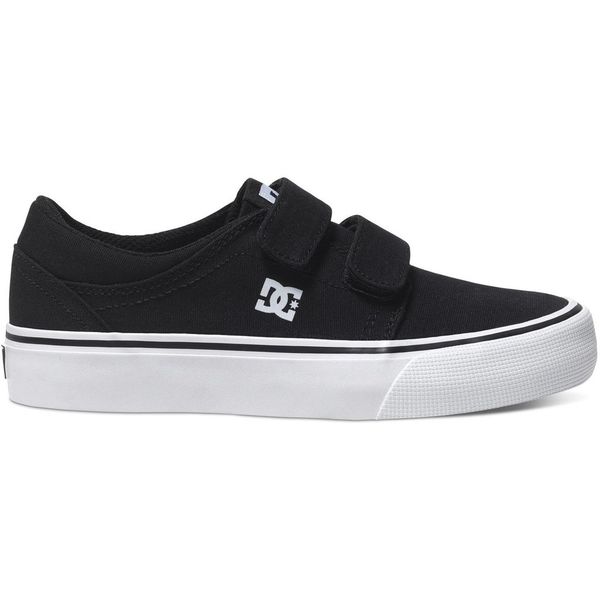 Dc Shoes Boy's Trase v Casual Sneakers - Black / White - Boys Uk Junior 10
