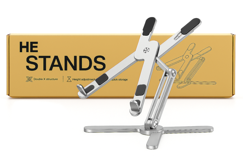 Portable Laptop Stand with 360 Rotating Base