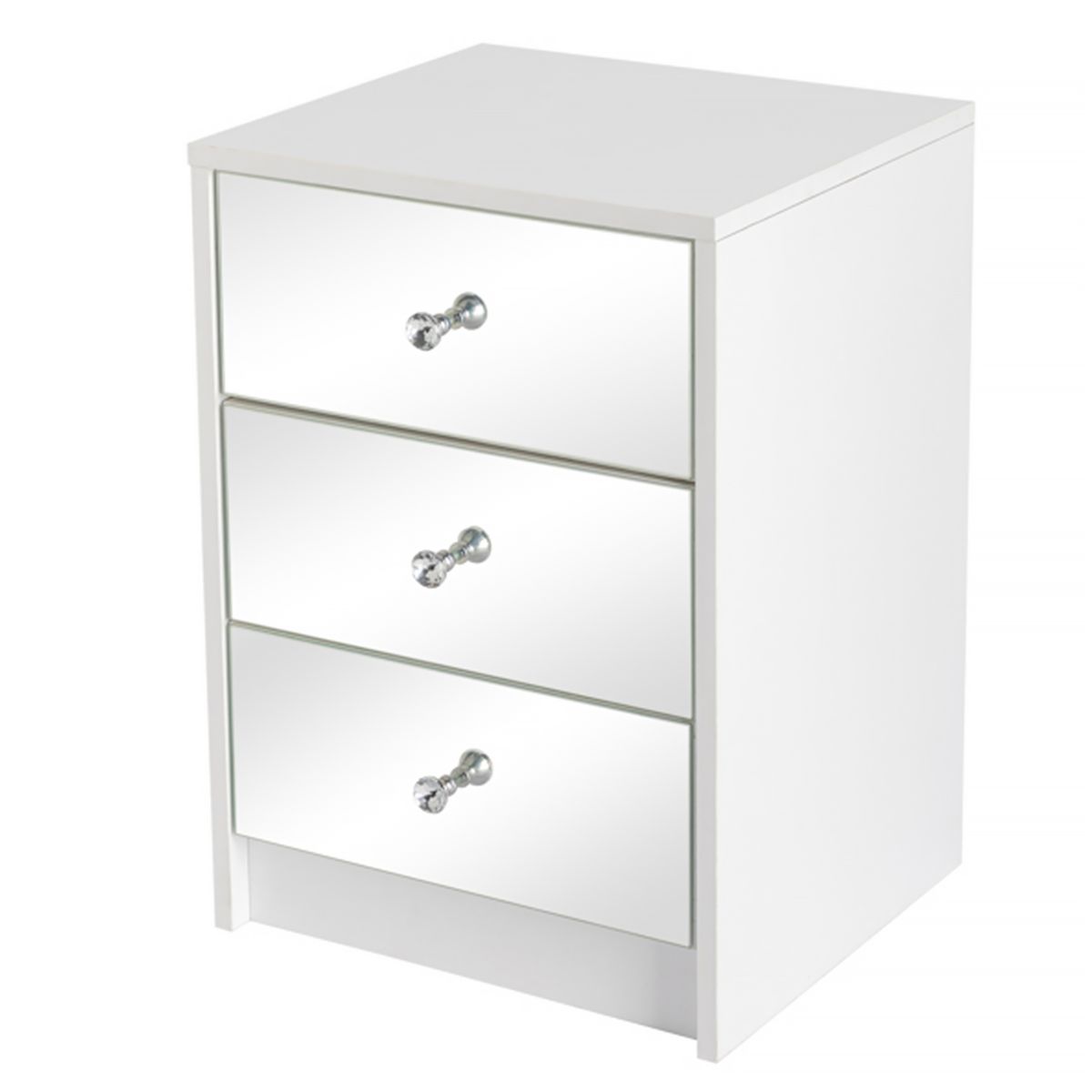 Mirrored 3 Drawer Bedside Table Shop Today. Get it Tomorrow