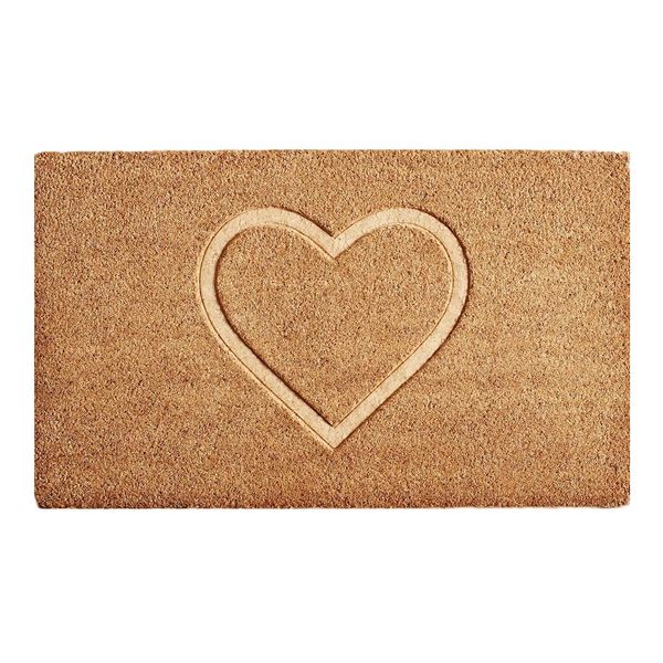 Heart-Embossed Outdoor Mat, 40CM X 60CM