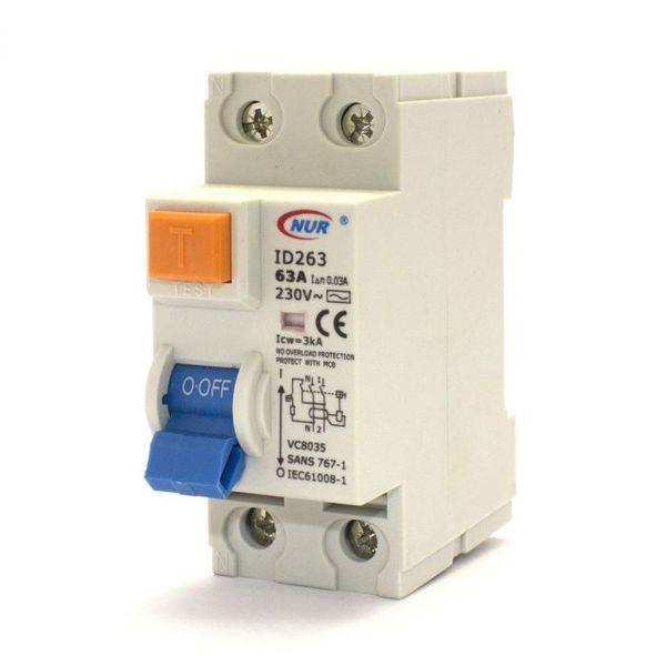 Earth Leakage - Din Rail - 63A Dp 3Ka - 2 Pack