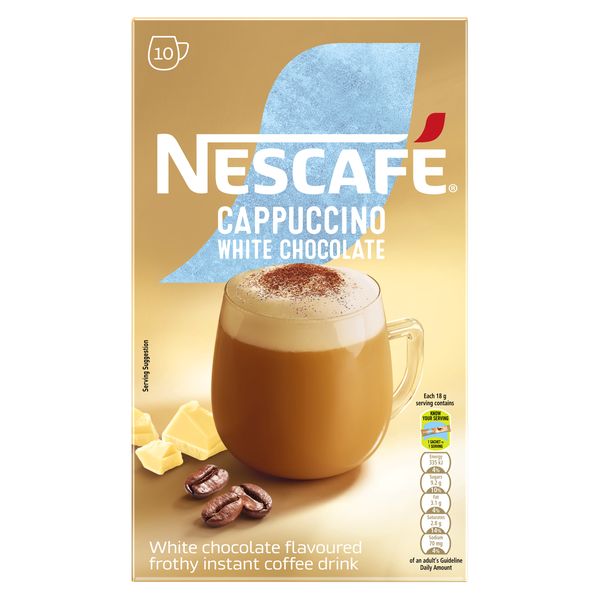 NESCAFÉ Cappuccino White Chocolate Instant Coffee 10 pack (10x18g)