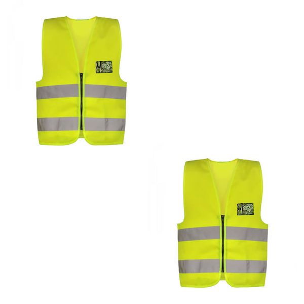 2 Set Of Reflective Safety Vest-Large