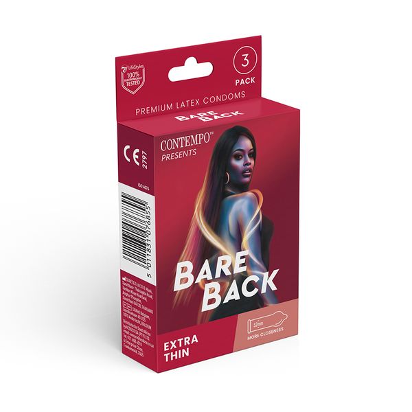 Contempo Bareback Ultra-Thin Condoms 3s