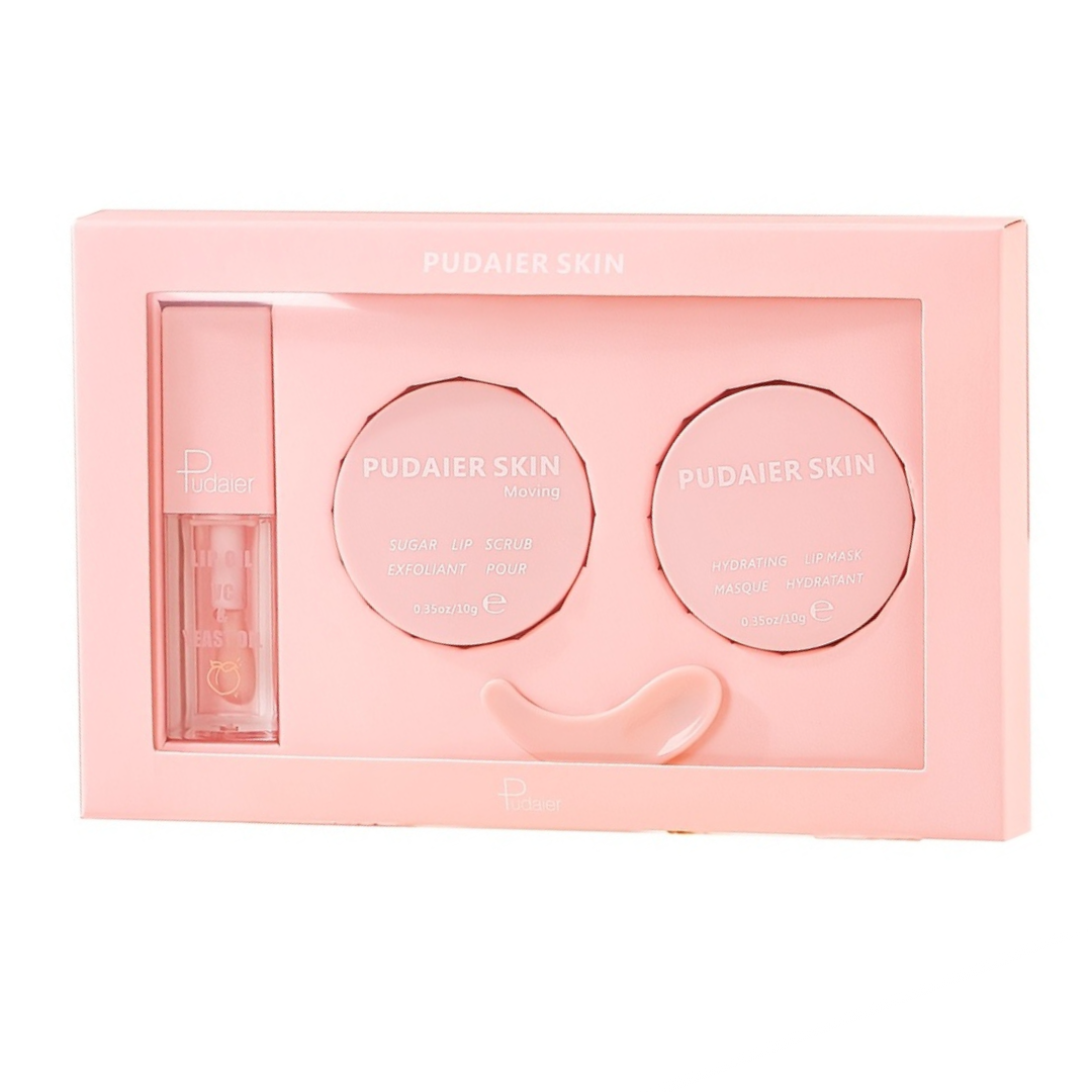 Pudaier Skin Lips Exfoliant & Hydrating Treatment Trio Kit