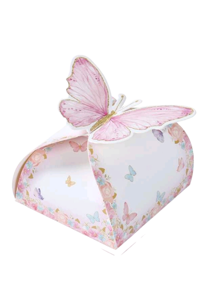 Butterfly Party Favor Boxes - Set of 12