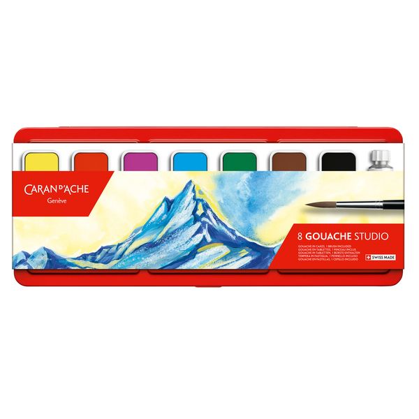 Caran D'Ache Gouache 7 cake set