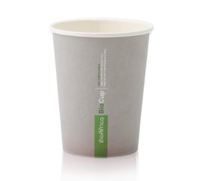 Bio-degradable Disposable Double Wall Coffee Cup - Charcoal