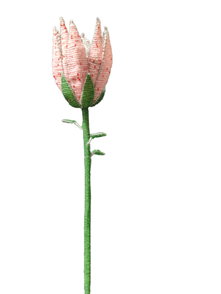 African Bead and Wire Handcrafted Protea Flower Décor Large