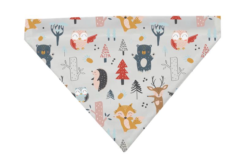 My Paws - Dog Bandana with Removeable Collar - Forest Friends