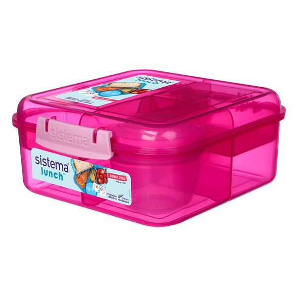 Sistema - Bento Cube Lunch - Pink