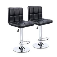 Faux Leather Bar Stool / Kitchen Counter Chairs Set of 2 CR150