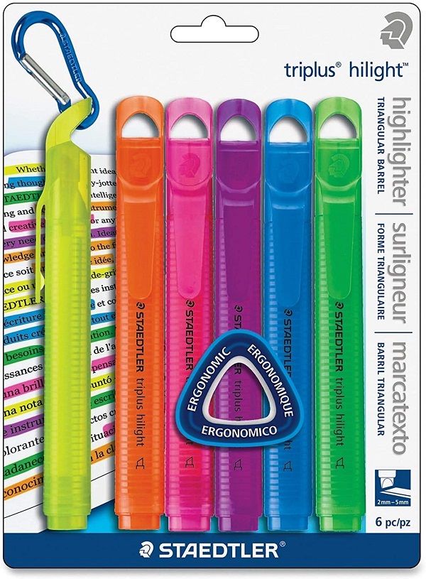 Staedtler Triplus Highlighters Assorted Colours Blister of 6 Buy