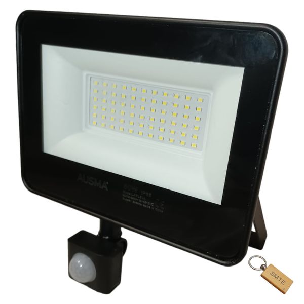 50W Floodlight with Sensor for Reliable Outdoor Lighting-sk-d1+Smte keyring