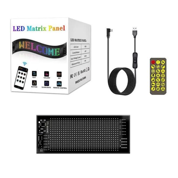 Intelligent LED Matrix Panel With Scrolling RGB 5V APP Control
