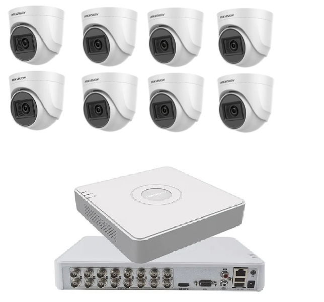 Hikvision | 16CH DVR + 8 x Dome Cameras | SBR Bundle