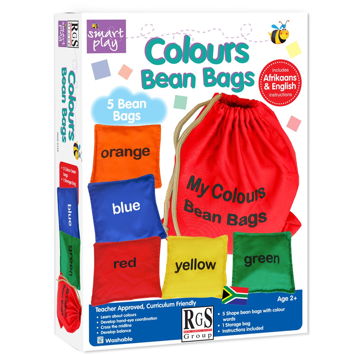 RGS Group Bean Bags - Colours - 5 Pieces with Storage Bag | Shop Today ...