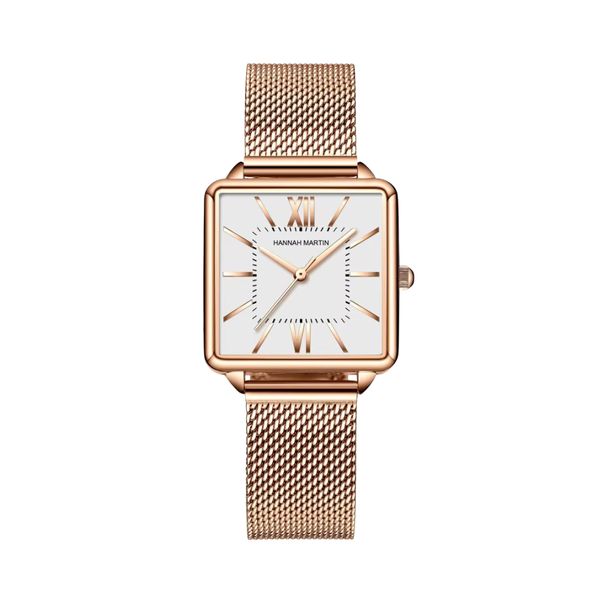 Hannah Martin Rose Gold Vintage Womens Watch - Santiago Edition