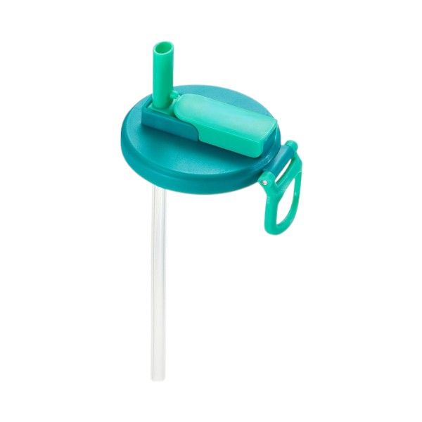 Reusable 330ml Drink Can Cover &amp; Staw - Green