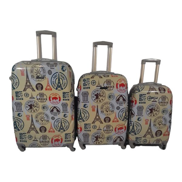 SMTE-3 Piece Luggage Set - Paris-f20