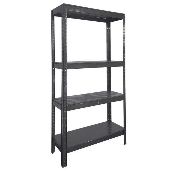 Anchor 4-Tier Honeycomb Shelving Unit 148x75x30cm | Adjustable | Black