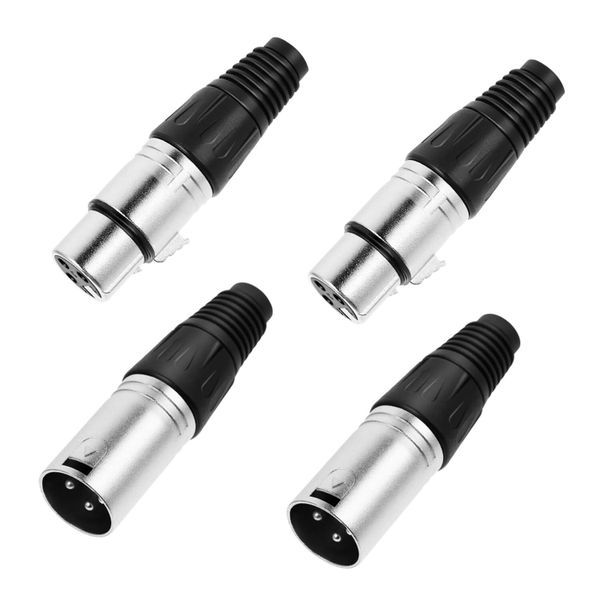 XLR Connectors Male Female Solder Type Zinc Alloy Recording XLR Microphone