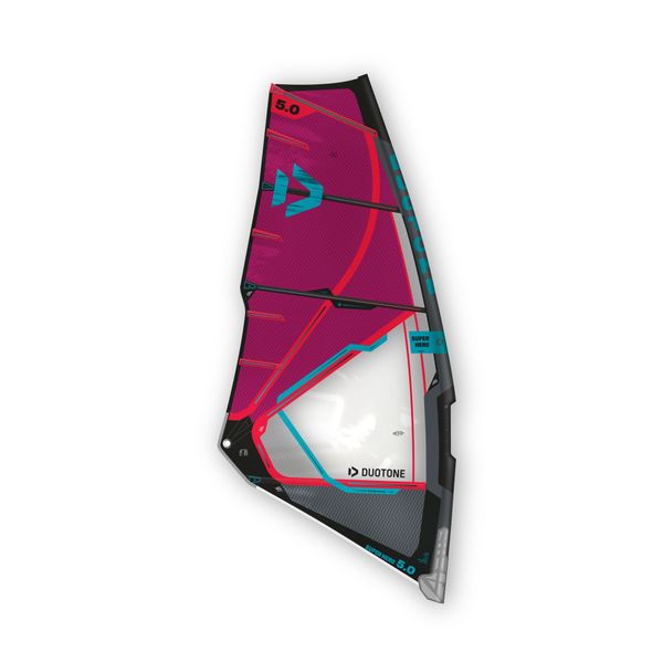 Duotone Windsurfing - Sail - Super Hero 2020 - 5.3 - Berry/Grey