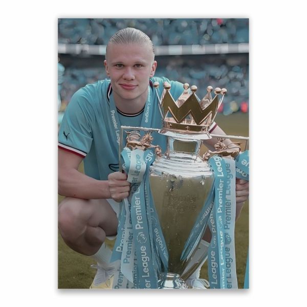 Haaland Premier League Trophy Poster - A1