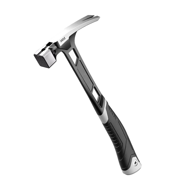 High Carbon Steel Claw Hammer With Non-Slip Handle&amp;Nail Groove Design