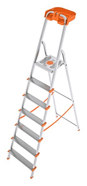 Colombo 152cm 7-Step Non-Slip Wide Platform Ladder with Tools Case - Attica