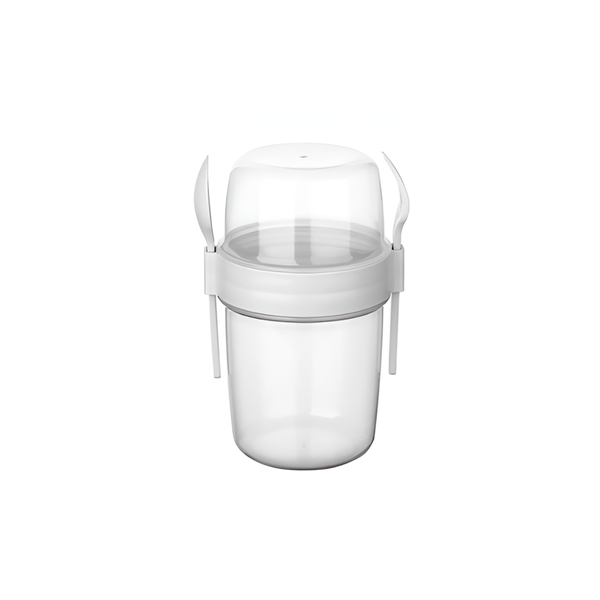 650ml Multi-Functional Cup Container with Spoon and Fork