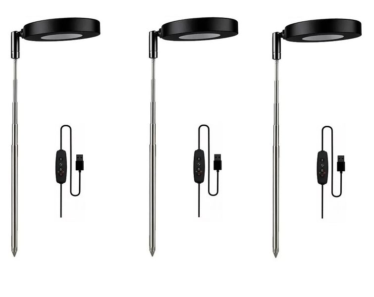 3Pack-Angel Ring Fill Light USB LED Flower Pot Plant Growth Light
