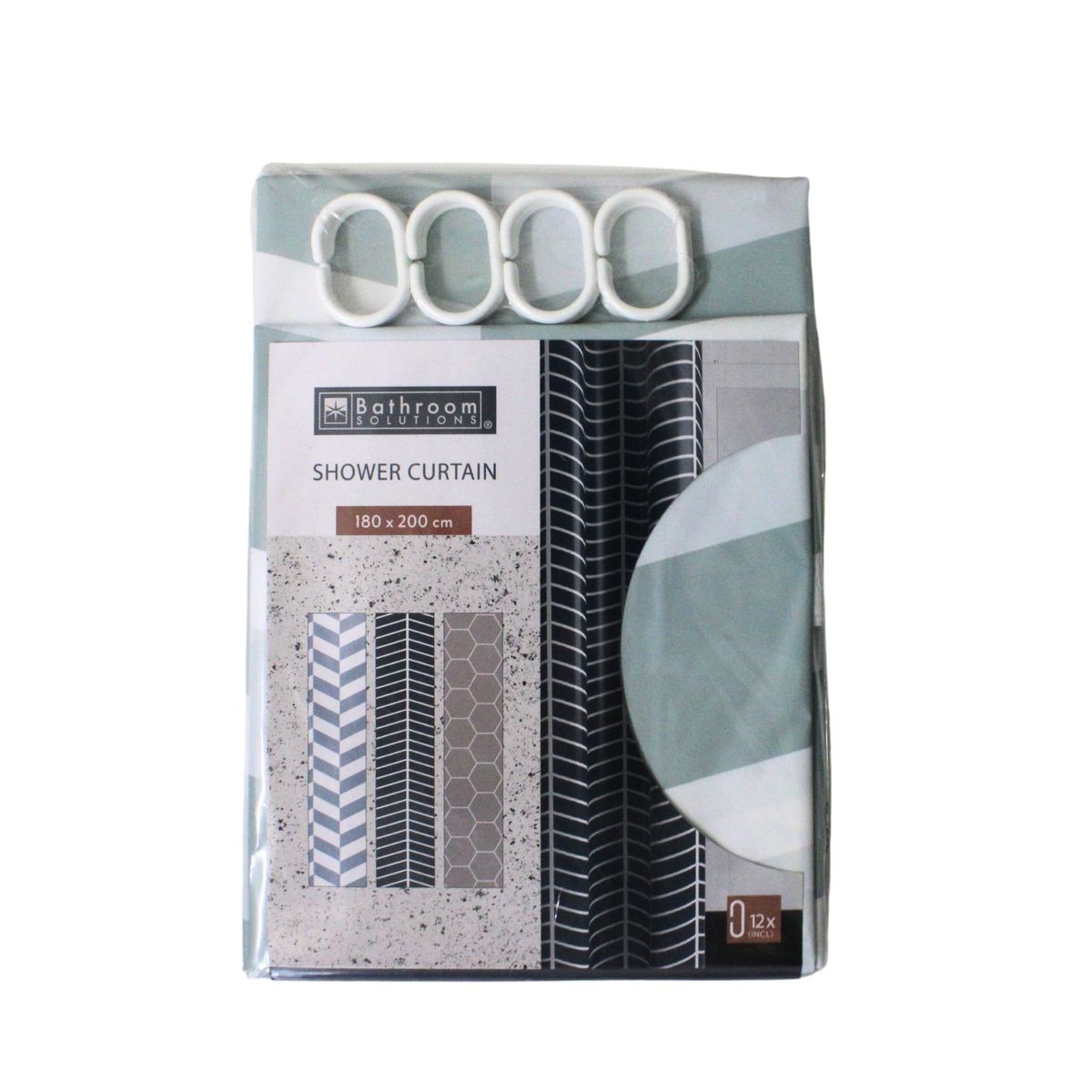 Bathroom Solutions Shower Curtain 180x200cm Light Blue Shop Today