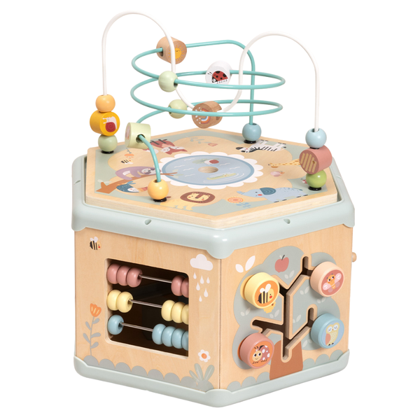 TookyToy - 7-in-1 Pastel Jumbo Play Cube Activity Toy for Toddlers