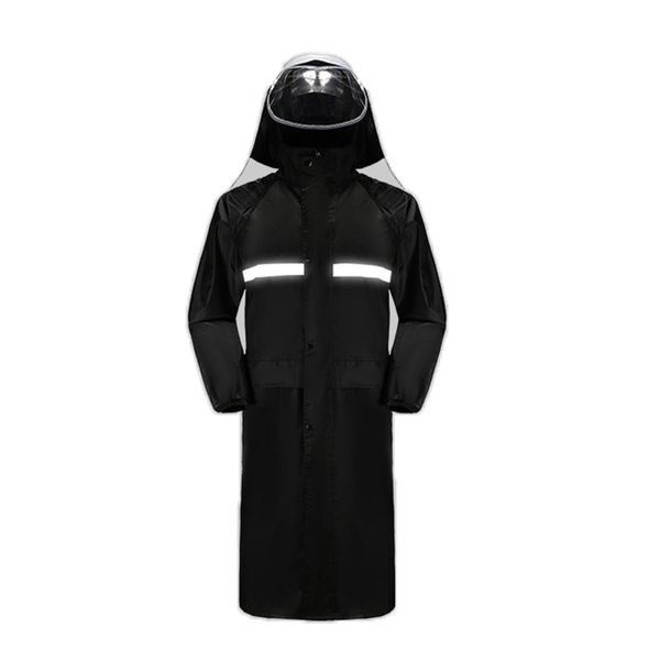 Long Raincoat Waterproof,Lightweight Rainwear Reflective with Packable Hood