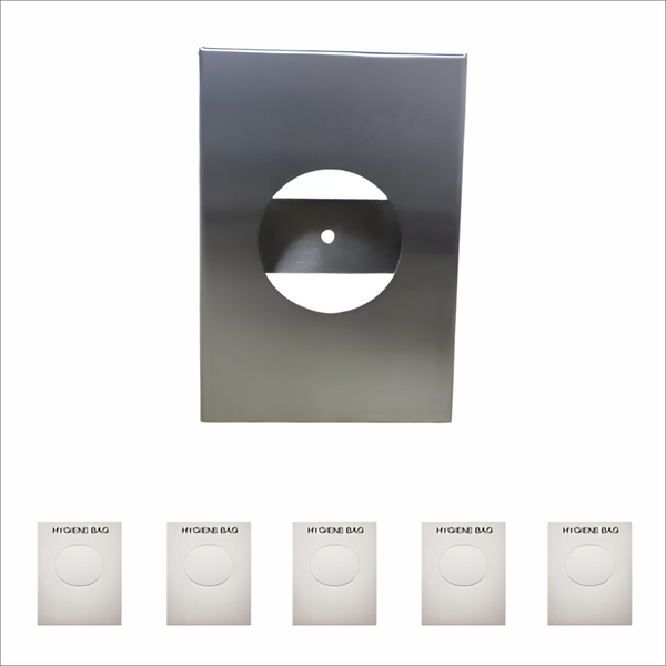 Stainless Steel Sanitary Pad Dispenser with 5 Refills