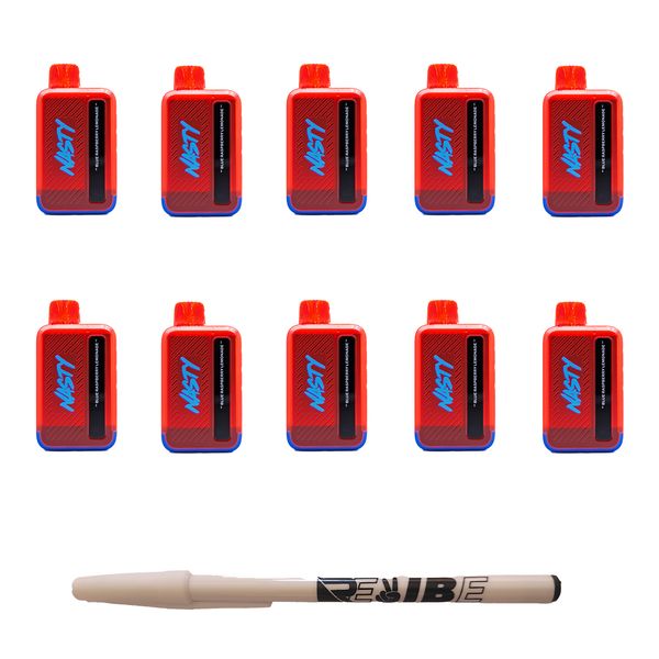 Nasty 9000 Puff Disposable Vape 5% Blue Raspberry Lemonade 10 Pack