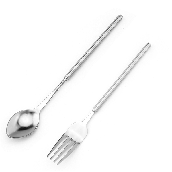 Retractable Fork and Spoon Set Barbecue, Dinner, Dessert Tableware Adjustab
